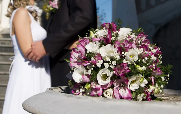 Bouquet da sposa primo piano — Foto Stock