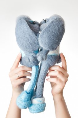 Toy nyuszi-ajándékbir hediye oyuncak tavşanlar