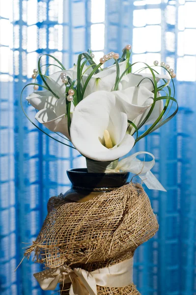 Bruiloft boeket van calla lelies — Stockfoto