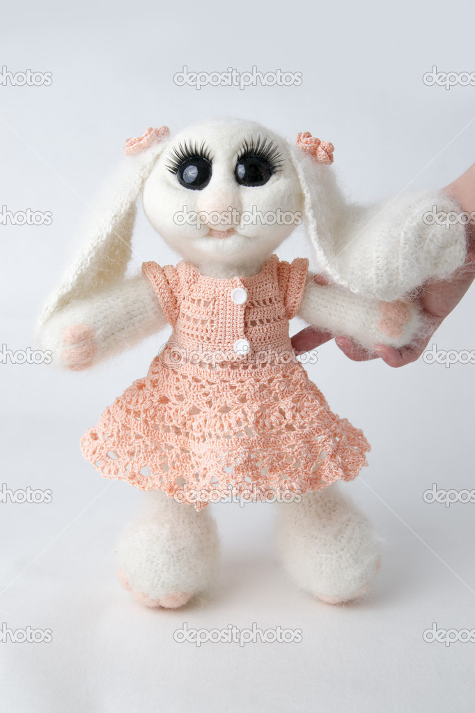 Toy bunny in a gift