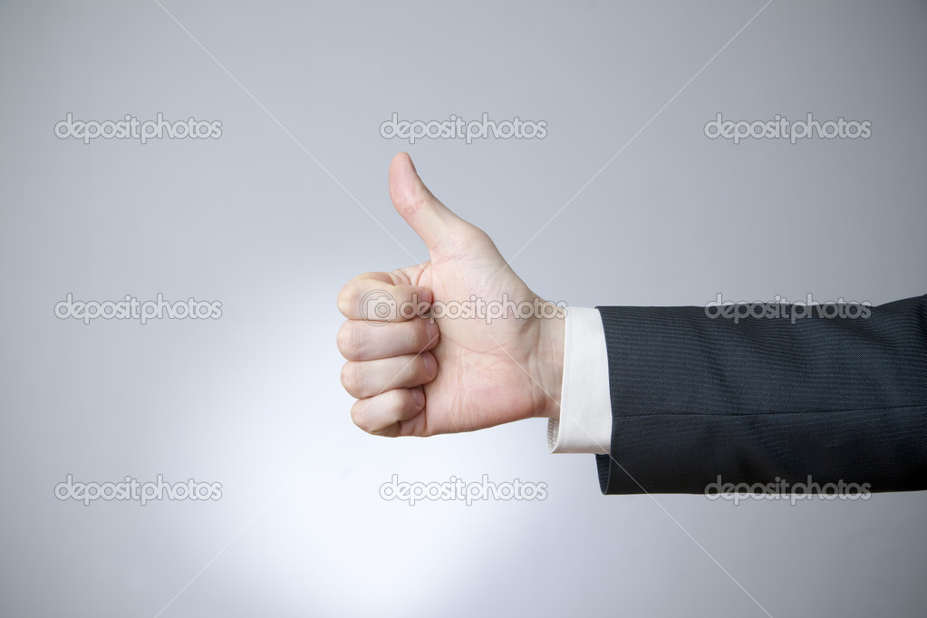 Businessman gesture with his hands