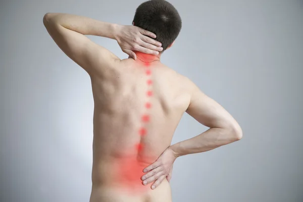Adamın vücut ağrısı — Stok fotoğraf