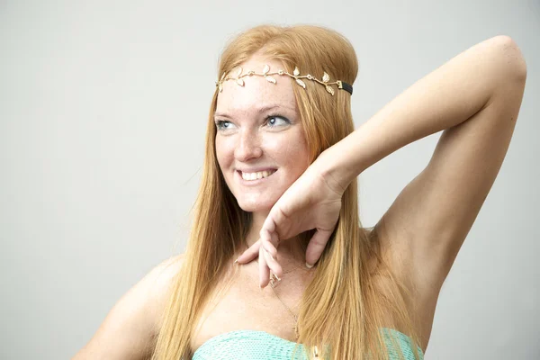 Portrait of red-haired woman — Stock Photo, Image