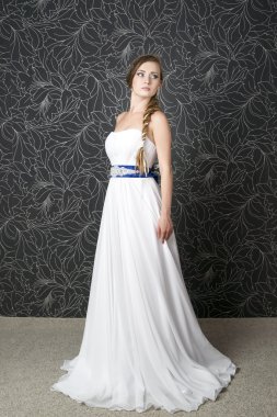 beyaz gelinlik güzel kadın