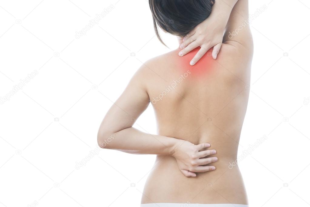Pain in back of women
