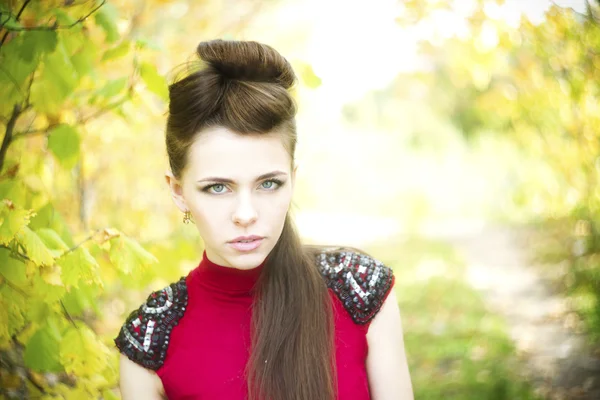 Autumn beauty woman portrait — Stock Photo, Image