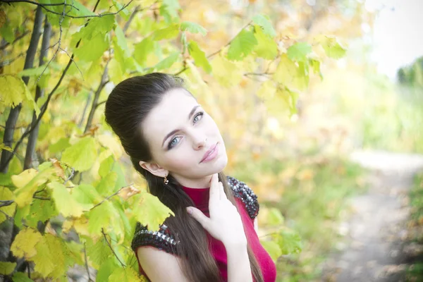 Herbst Schönheit Frauenporträt — Stockfoto