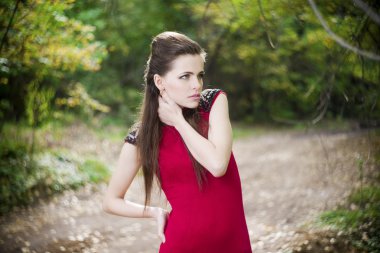 sonbahar güzellik kadın portresi