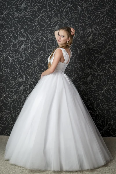 beyaz gelinlik güzel kadın