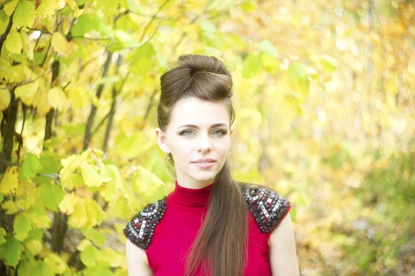 Autumn beauty woman portrait — Stock Photo, Image