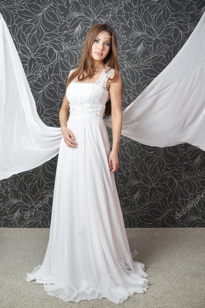 Beautiful indian woman in white wedding dress Stock Photo by ©starast 48664165 Beautiful indian woman in white wedding dress Stock Photo by ©starast 48664165