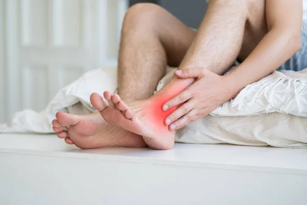 Inflammation Articulaire Douleur Aux Pieds Douleur Aux Pieds Chez Homme — Photo