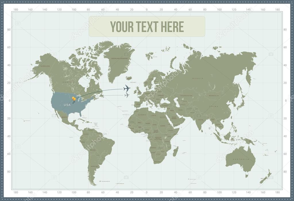 Mapa mundial Vector de stock por ©solidistanbul 29935005