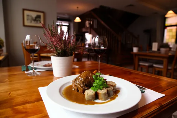 Restoran Menü için et ve tatlı yemekler