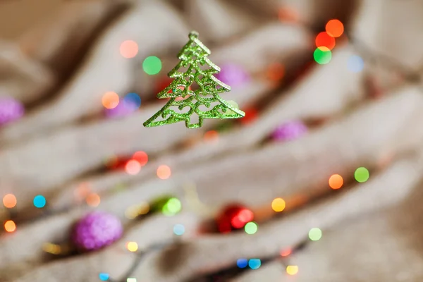 Julgranar på abstrakt bakgrund — Stockfoto