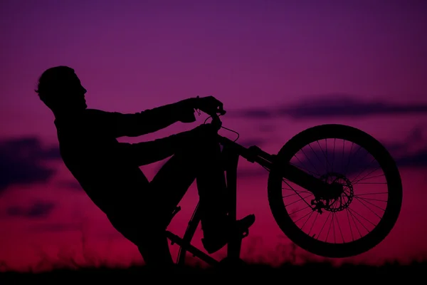 Boy on bicycle — Stock Photo, Image