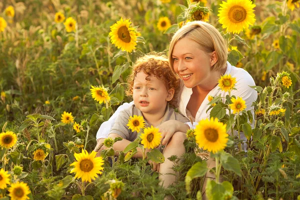 Happy family having fun — Stock Photo, Image