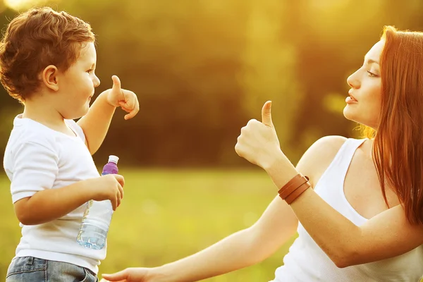 Happy family having fun. Royalty Free Stock Images