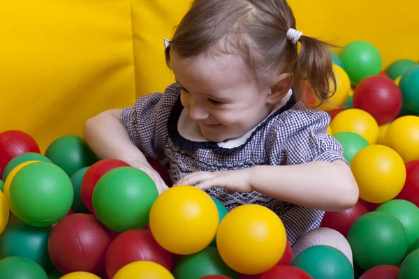 Little girl on the playground — Stock Photo, Image