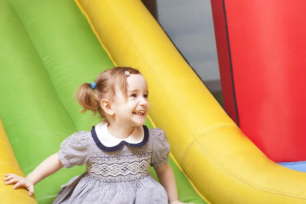 Little girl on the playground — Stock Photo, Image