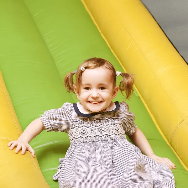 Little girl on the playground — Stock Photo, Image