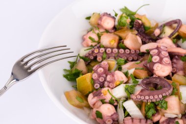 ahtapot salatası.