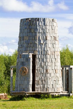 ahşap model fantastik uçan makinenin