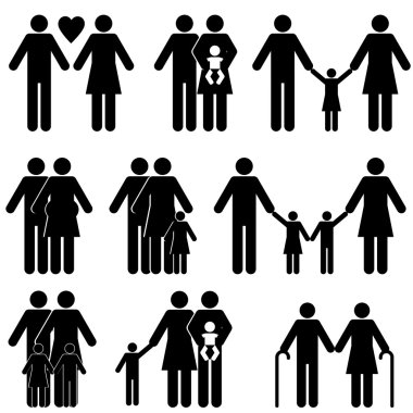 aile simgesi seti
