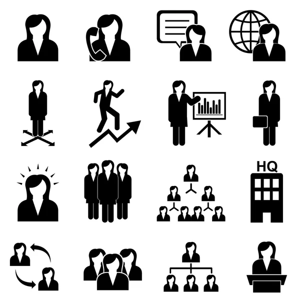 Femmes d'affaires et travail d'équipe — Image vectorielle