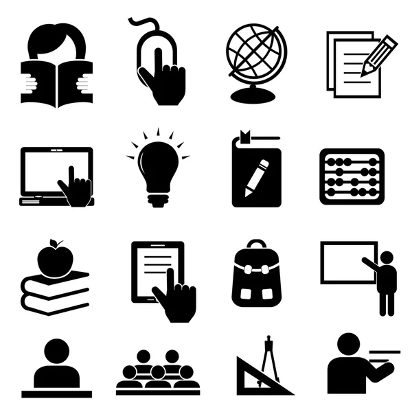 Back to school icons — Stock Vector