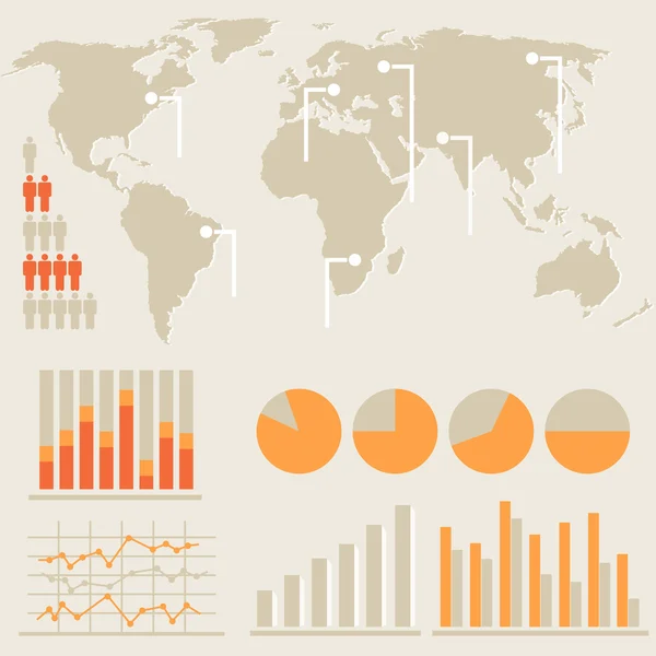 Infographics och statistik — Stock vektor