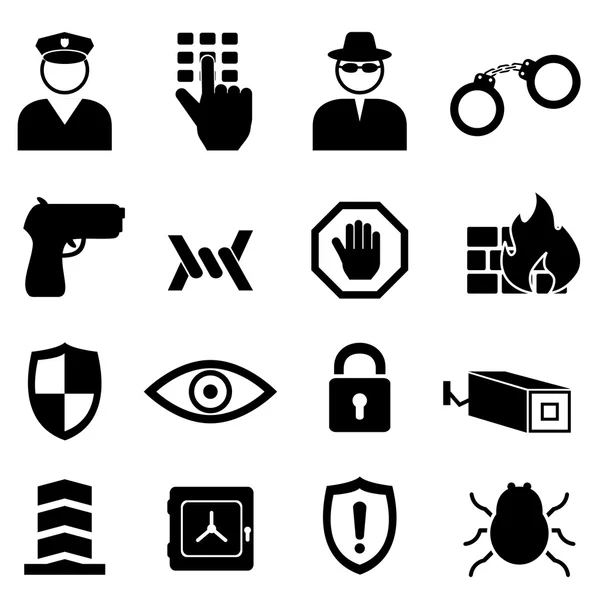 Conjunto de iconos de seguridad — Vector de stock