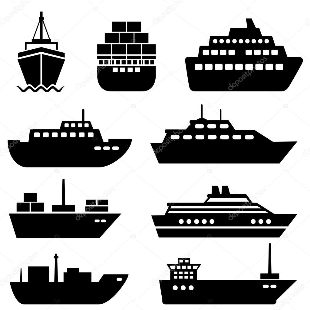 Ship and boat icons