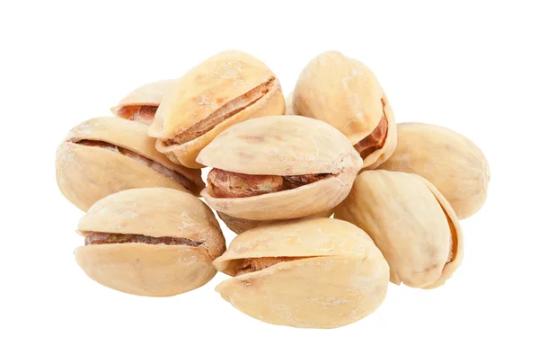 Een handvol pimpernoten (pistaches). — Stockfoto