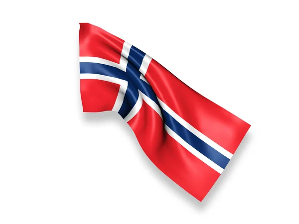 Norway Waving Flag — Stock Photo, Image