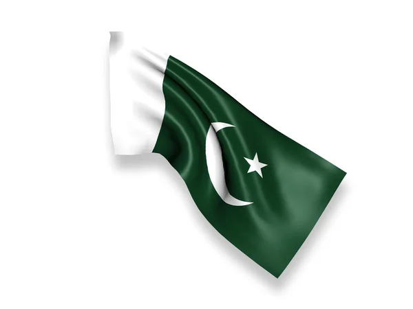 Pakistan viftande flagga — Stockfoto