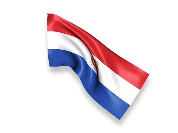 Paraguay schwenkt Flagge — Stockfoto