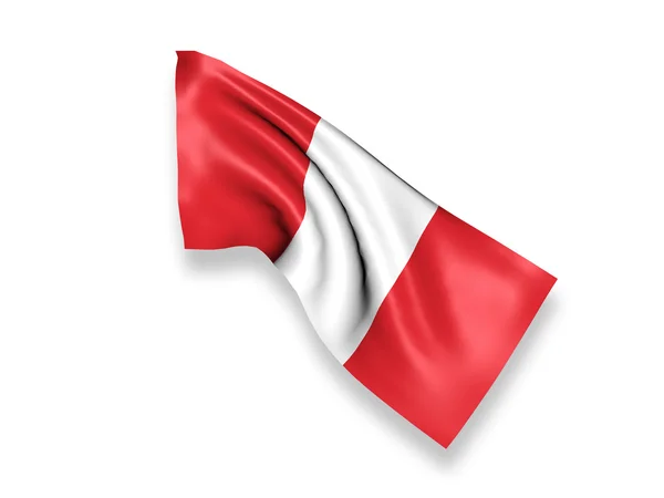 Peru schwenkt Flagge — Stockfoto