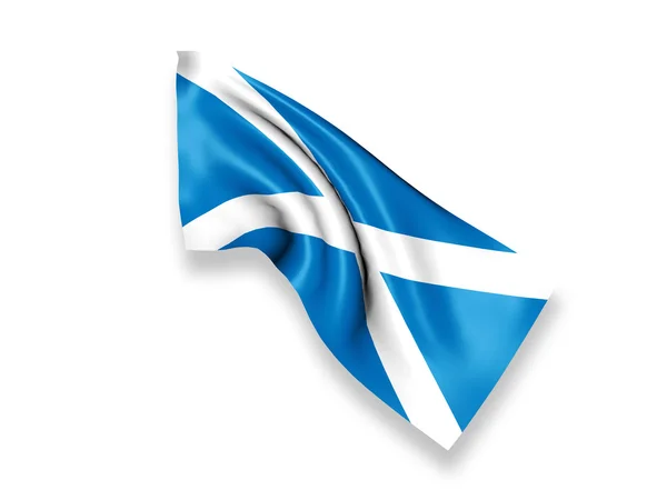 苏格兰挥动国旗 — 图库照片