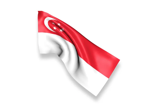 Сінгапур розмахував прапором — стокове фото
