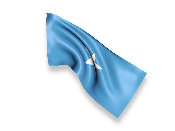 Сомали размахивает флагом — стоковое фото