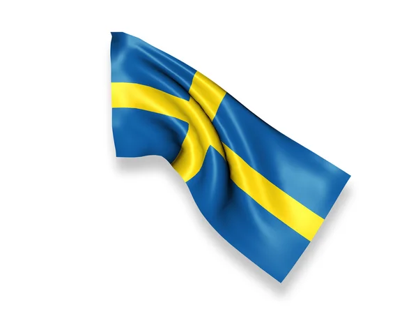 Sweden Waving Flag — Stock Photo, Image
