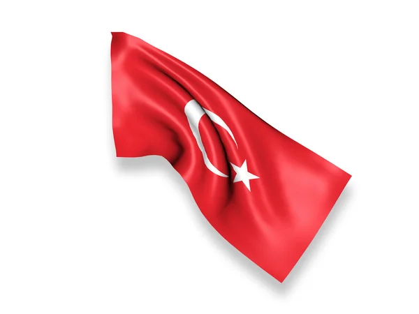 土耳其挥动国旗 — 图库照片