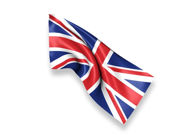 Großbritannien schwenkt Flagge — Stockfoto