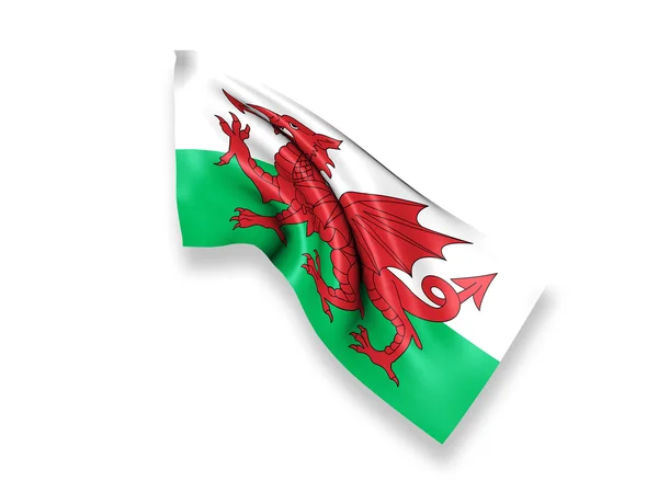 Wales zwaaien vlag — Stockfoto