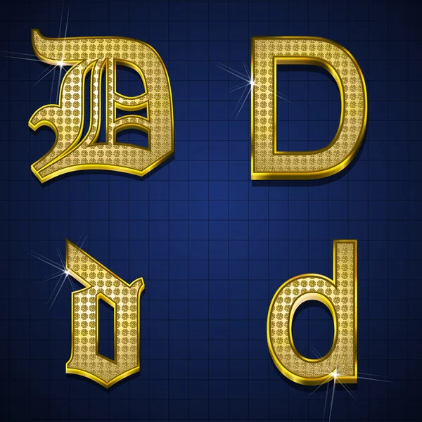 lüks altın elmas alfabe