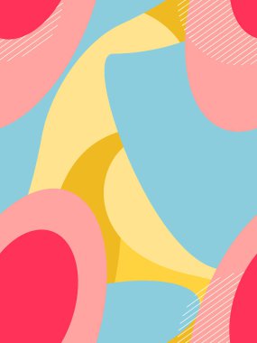 Soyut, dikişsiz geometrik desen. Pankart, kapak, baskı, promosyon, satış, selamlama, web, sayfa, başlık, iniş, sosyal medya için modern vektör şablonu