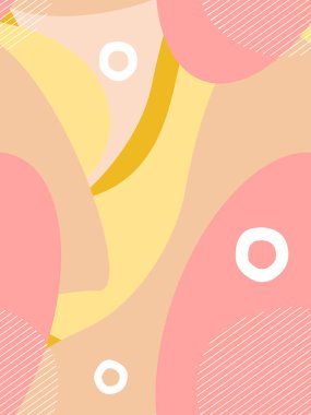 Abstract seamless geometric pattern. Modern vector template for banner, cover, print, promotion, sale, greeting, web, page, header, landing, social media. Autumn vibe