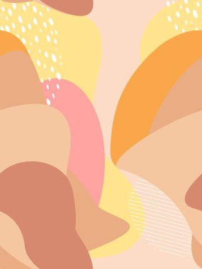 Abstract seamless geometric pattern. Modern vector template for banner, cover, print, promotion, sale, greeting, web, page, header, landing, social media. Autumn vibe