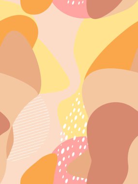 Abstract seamless geometric pattern. Modern vector template for banner, cover, print, promotion, sale, greeting, web, page, header, landing, social media. Autumn vibe